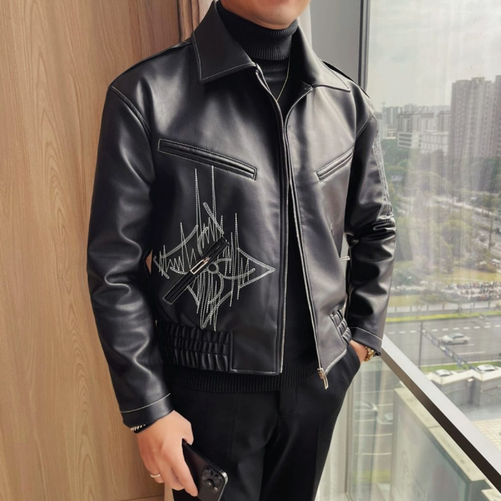 Jaket Kulit Pria Branded L7512