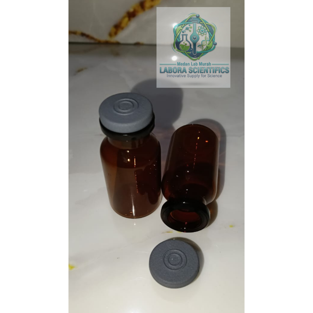 vial 5 ml , 10 ml , 20 ml , 50 ml Coklat , vial penicilin , vial amber , Tester parfum , 1 pcs