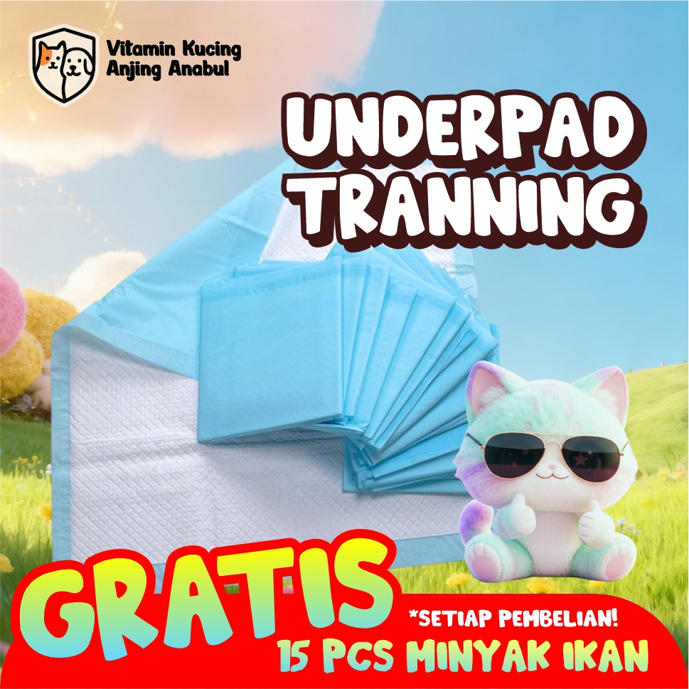 Underpad Tranning Pad Size S Pet Toilet Portable Alas Pipis Poop Kucing Anjing Perlak Tatakan Hewan 