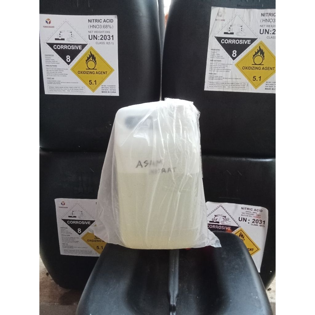 Asam Nitrat /HNO3 68%  Murni 2 kg/3 kg/ 5 kg