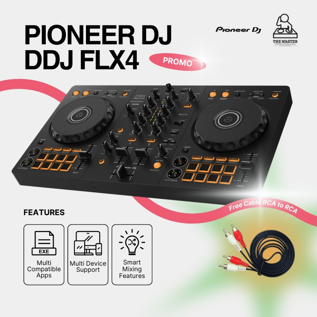 [Ready Stock] Pioneer DJ DDJ-FLX4 | DDJ FLX4 | DDJ FLX 4 DJ Controller