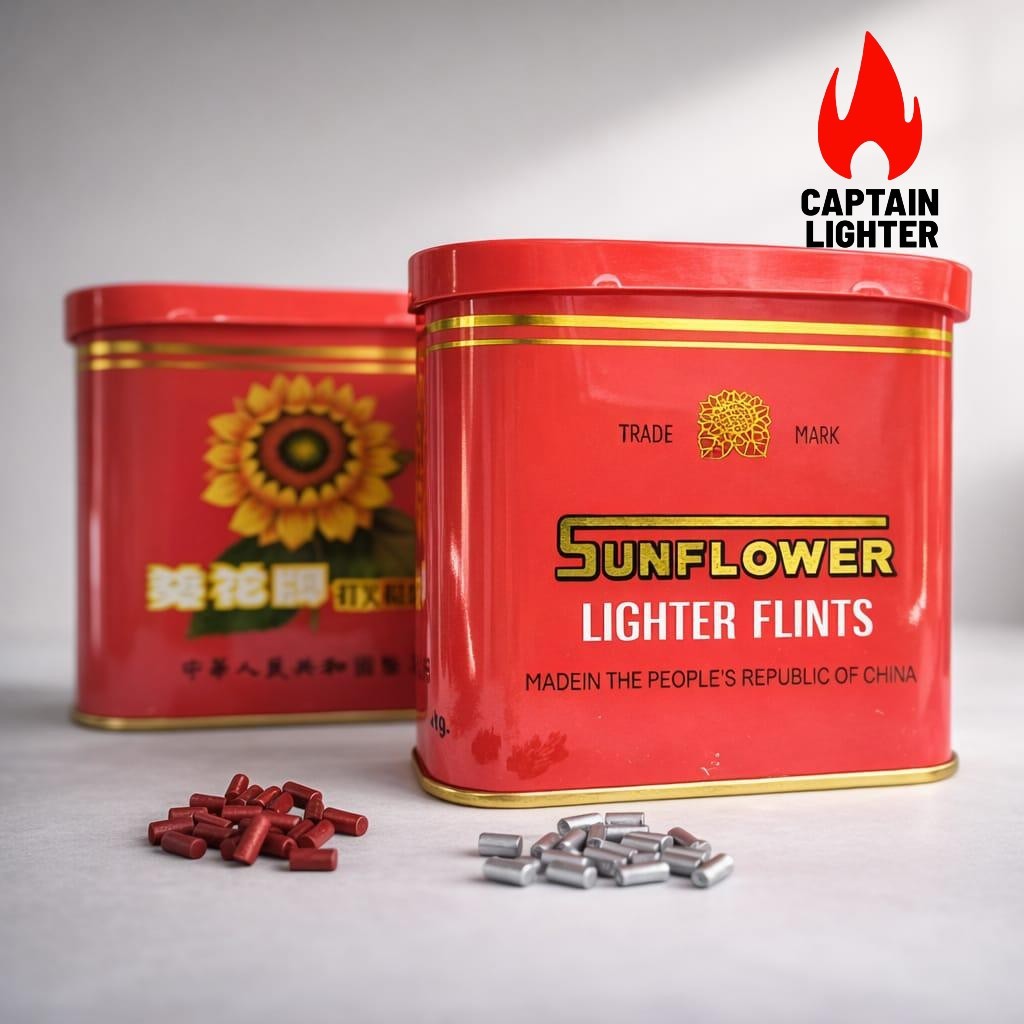 Batu Korek Api Sunflower 1 Bungkus Isi 100,,1 Kaleng Isi 30 Bungkus