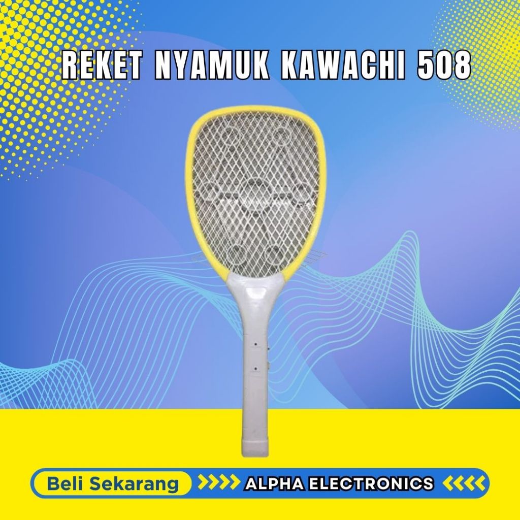 KAWACHI RN-508 Raket Nyamuk Cas Ulang Rechargeable/REKET NYAMUK KAWACHI 508