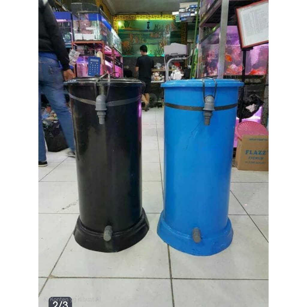 tong filter kolam koi size S ember filter fiber