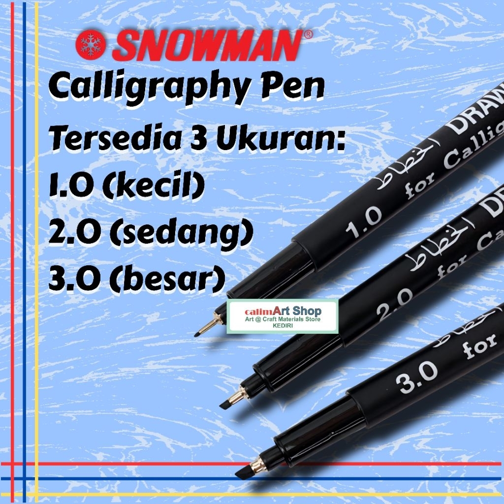 Snowman Kaligrafi Pen / Pen Kaligrafi / Caligraphy Pen