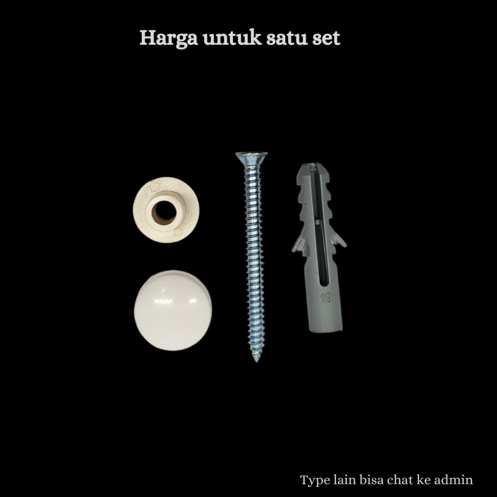 Baut Plunge Set Kamar Mandi TA2SV2 – Sekrup Pemasangan Aksesori Kuat & Anti Karat // Kran Wastafel /