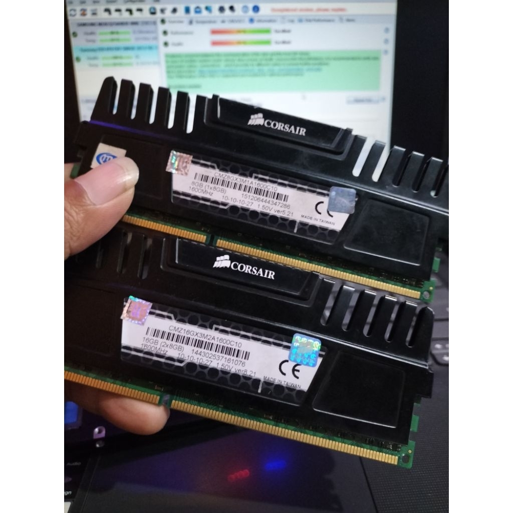 Ram PC gaming DDR3 16gb 2×8gb 1600MHz