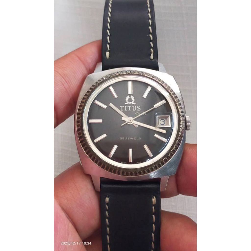 TITUS Matic 25 Jewels Original Vintage Watch MINT CONDITION