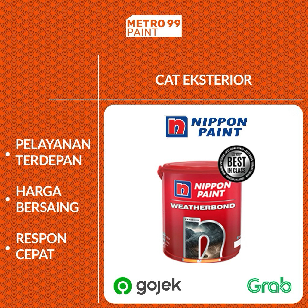 Cat Tembok Eksterior Nippon Paint Weatherbond 2.5L