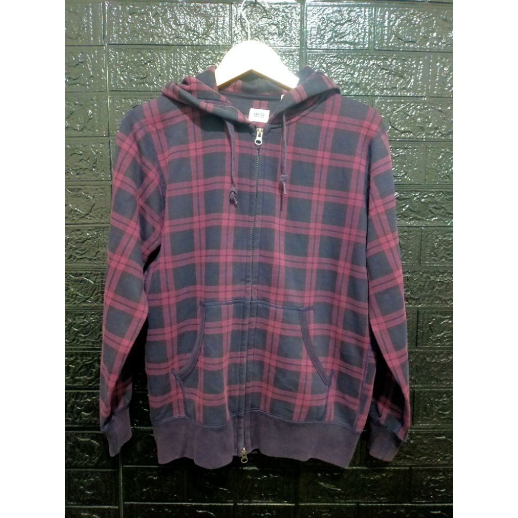 Hoodie Uniqlo Tartan