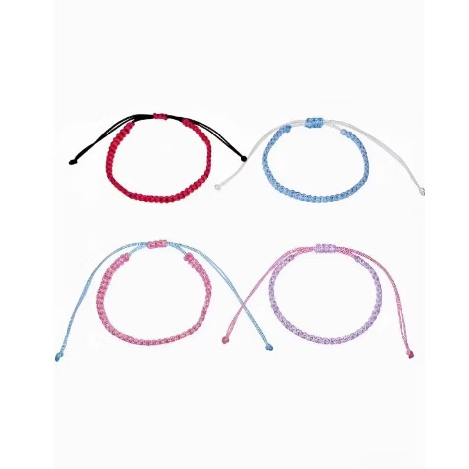 Gelang Tali Rajut Dua Warna / Gelang Tali Serut