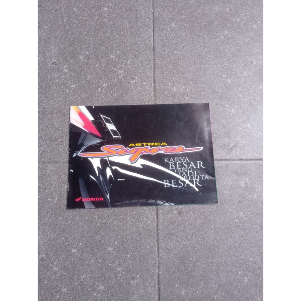 poster brosur booklet katalog jadul Honda supra