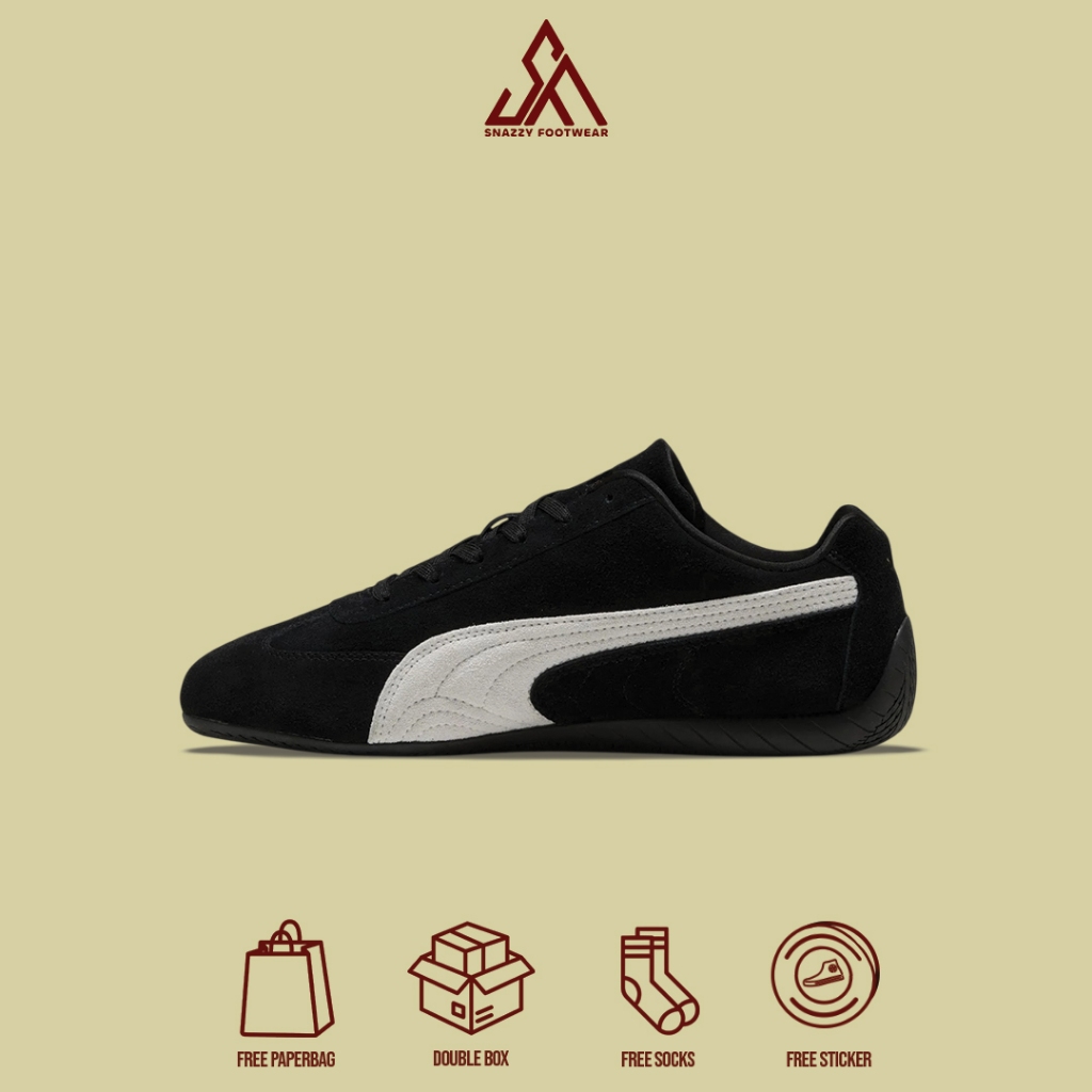 Sepatu Sneakers puma SpeedCat Og Black 100% Original Unisex