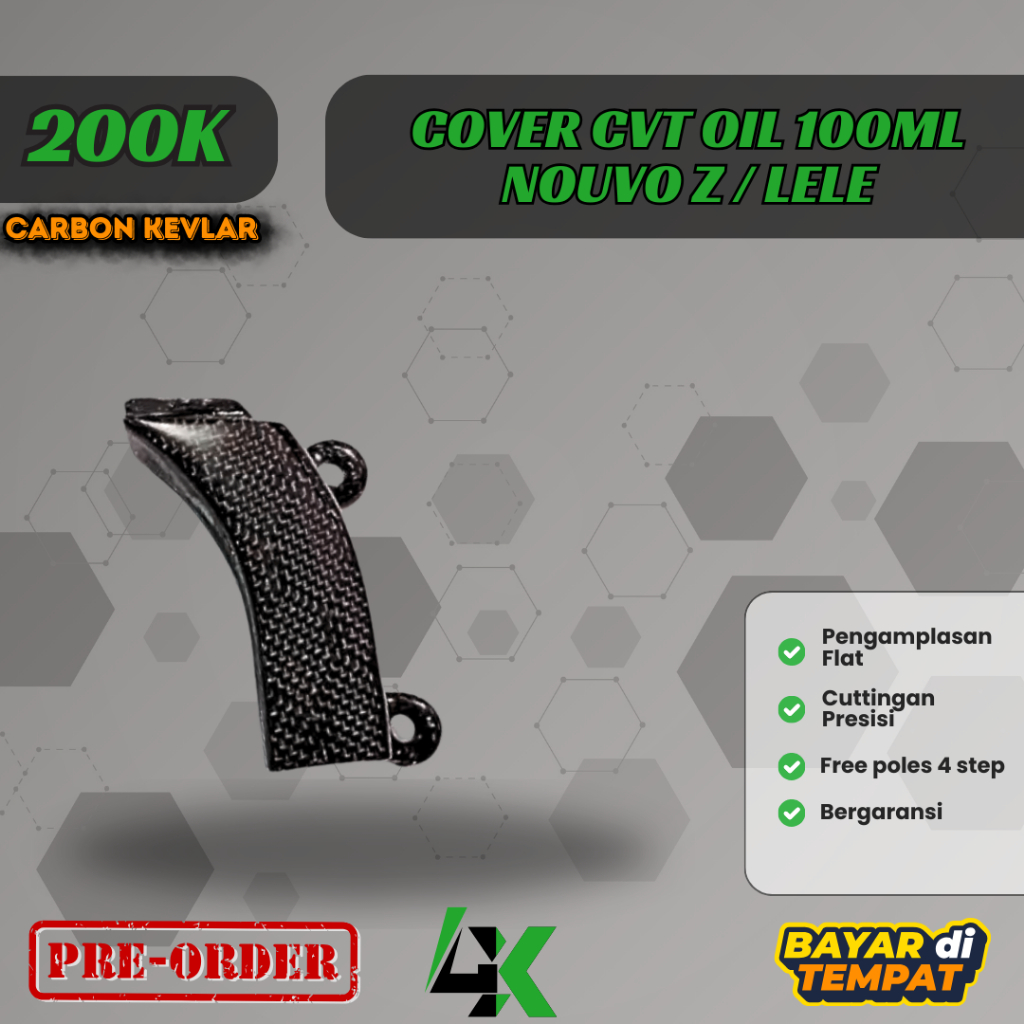 Cover Oli Cvt Nouvo Lele 100ml Nouvo Z Nouvo sporty 5LW-E5413-00 Carbon kevlar/ Karbon fiber