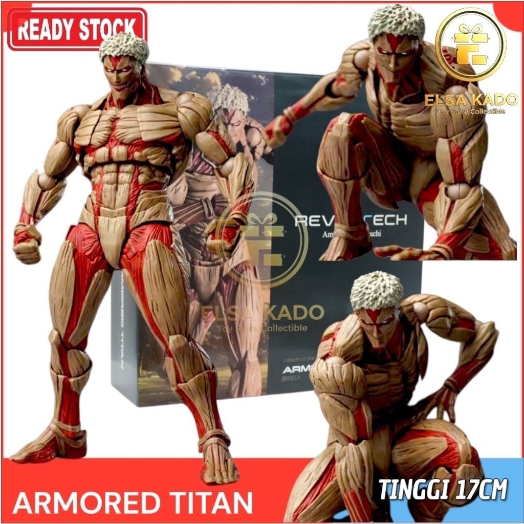Revoltech Attack On Titan Armored Titan Action Figure