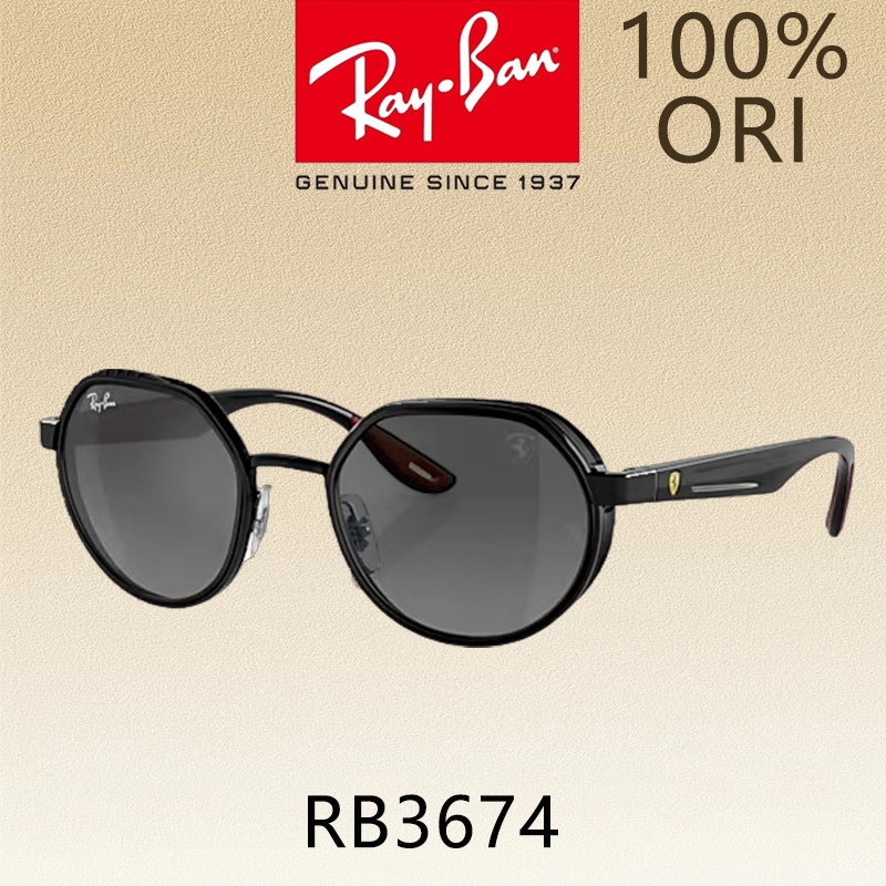 100% Original -- kacamata Ray-Ban Sunglasses SCUDERIA FERRARI COLLECTION RB3674 Global Fitting men/w