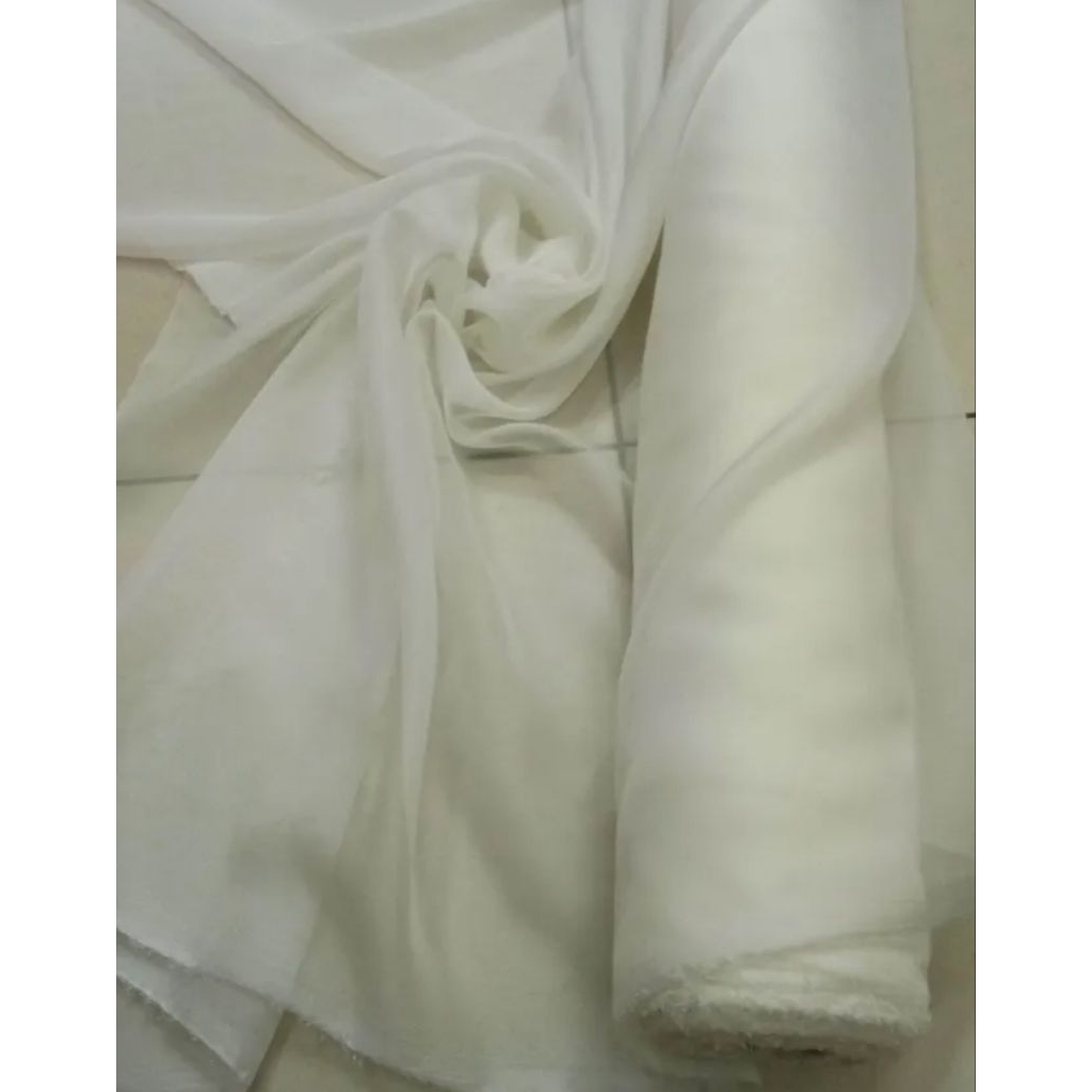 Bahan Kain Sifon Meteran Bahan Gamis