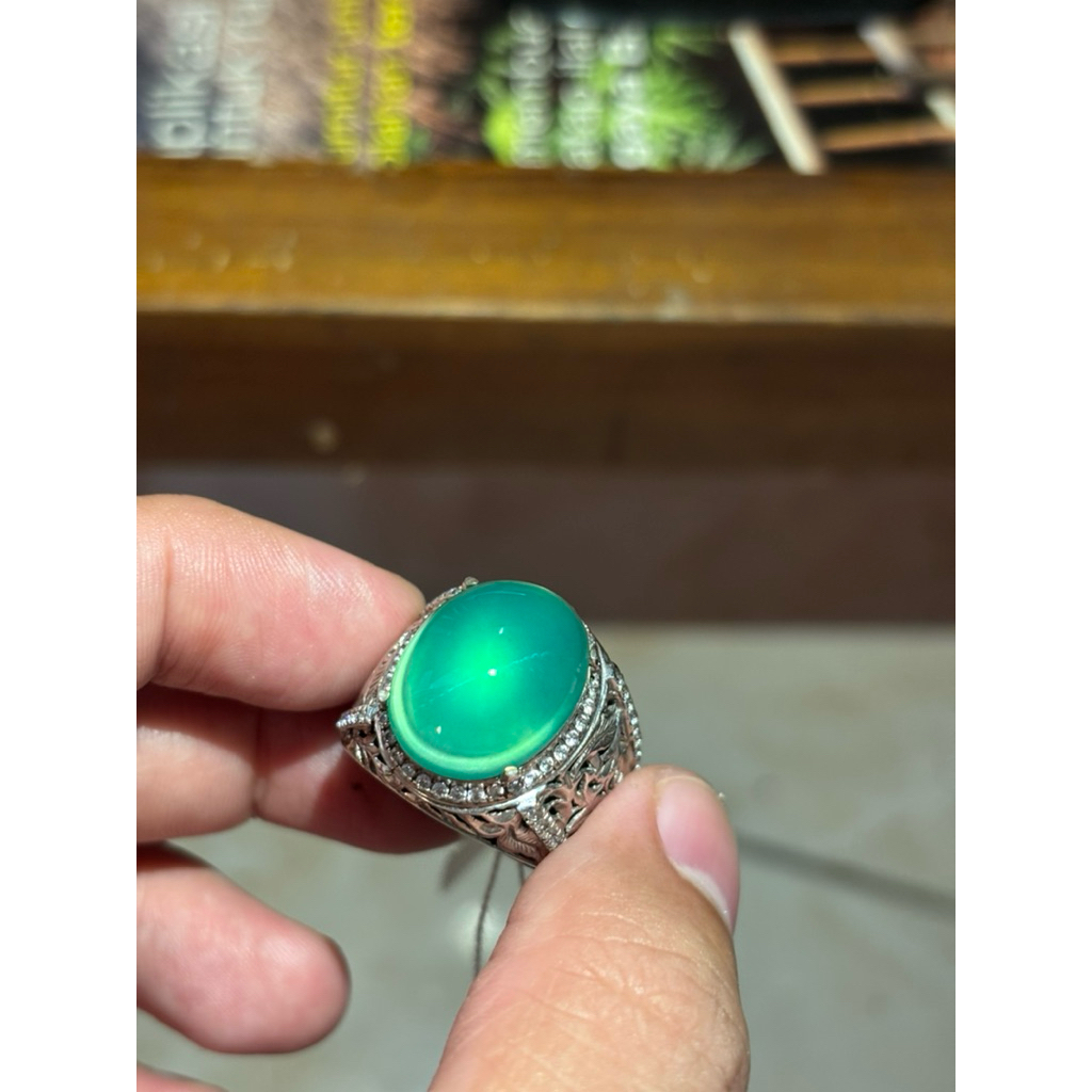 CINCIN PERMATA PERAK HANDMADE NATURAL BACAN