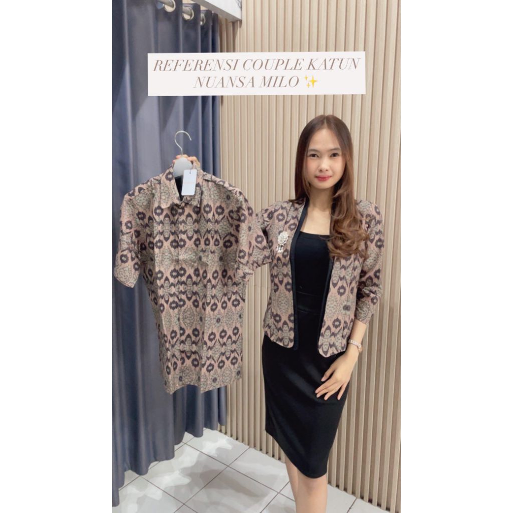 Couple Endek Katun Print/Couple Endek/Endek Bali