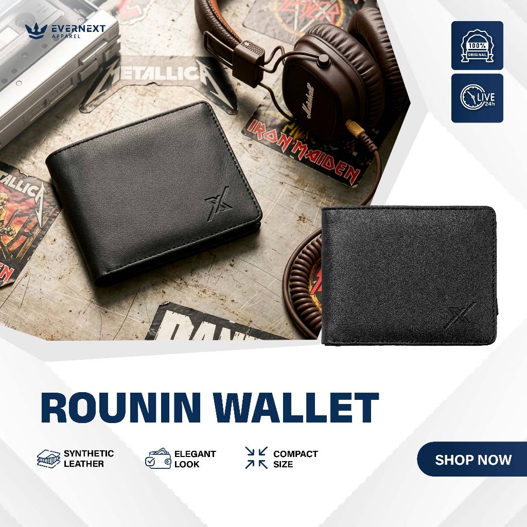 Evernext Apparel - Dompet Kulit Pria Dompet Pendek Pria Rounin Wallet Dompet Cowok Distro