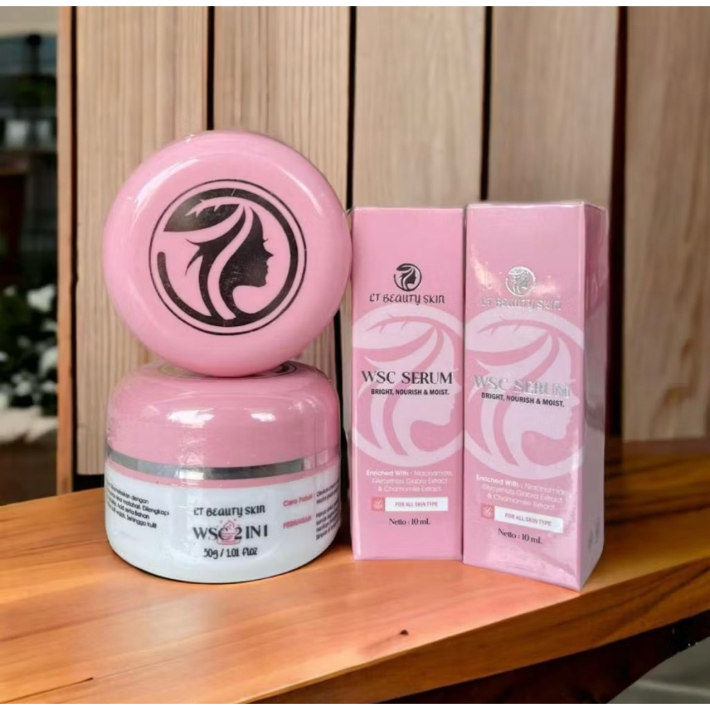 Paket Cream WSC + Serum Ori - Mencerahkan, Menghaluskan, dan Memudarkan Flek
