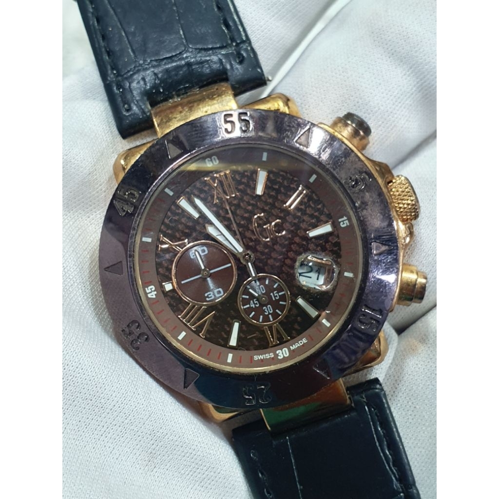 Jam GC Guess Collection Pria Preloved GC46500G Preloved