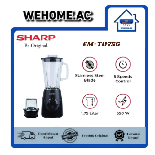 Blender Sharp EM-TI175G Blender Sharp wadah Kaca