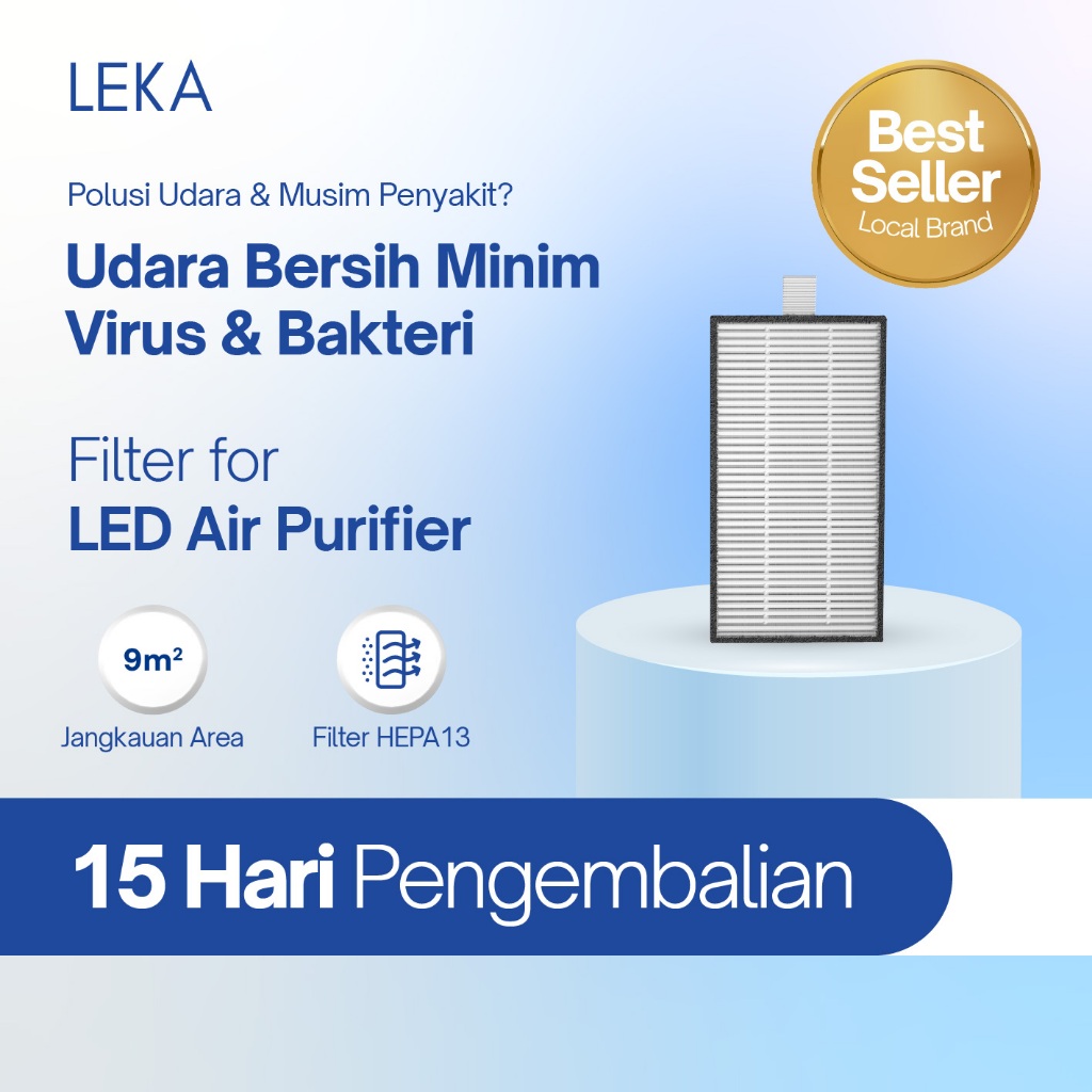 LEKA - AP7807 LED Air Purifier - Replacement Filter HEPA13