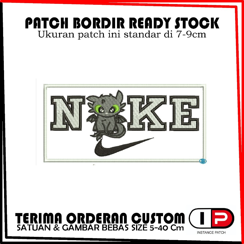 EMBLEM PATCH BORDIR NIKE KEREN - instancepatchid