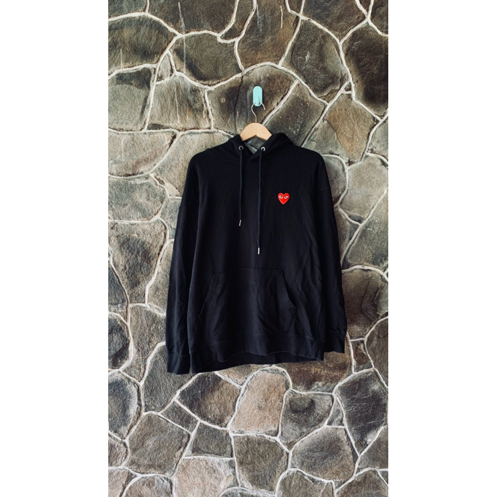 Hoodie Play CDG Come Des Garcons Black