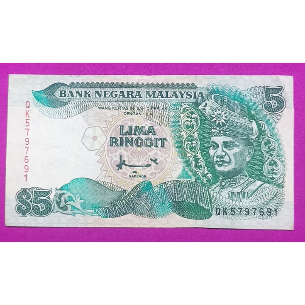 UANG KERTAS MALAYSIA 5 RINGGIT