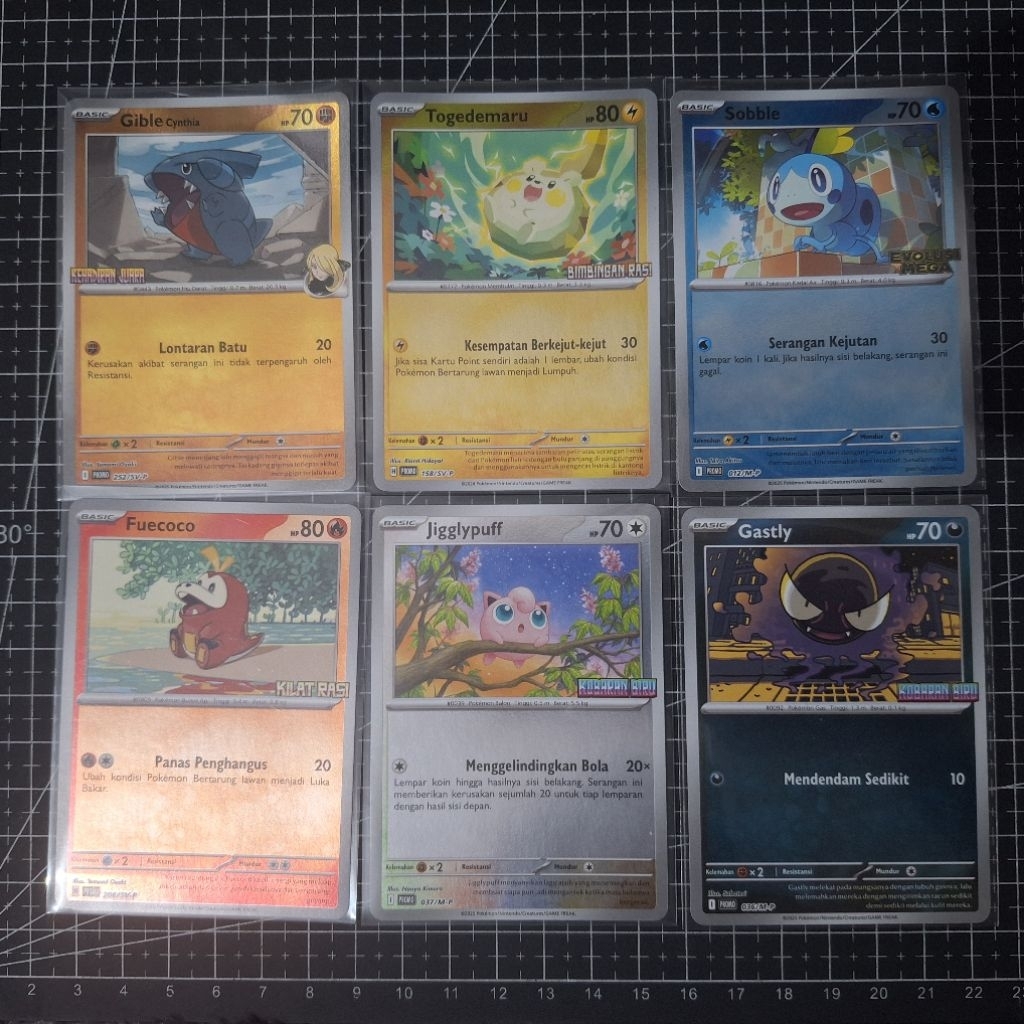Kartu Promo Pokemon Indonesia Kehadiran Juara Evolusi Mega Bimbingan Kilat Rasi Gible Sobble Togedem