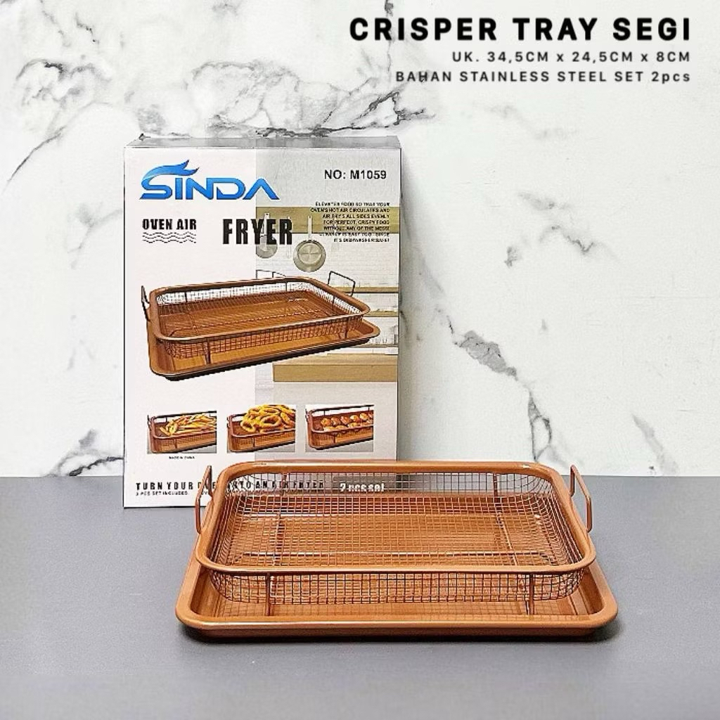 Peniris Minyak Stainless Nampan Peniris Gorengan