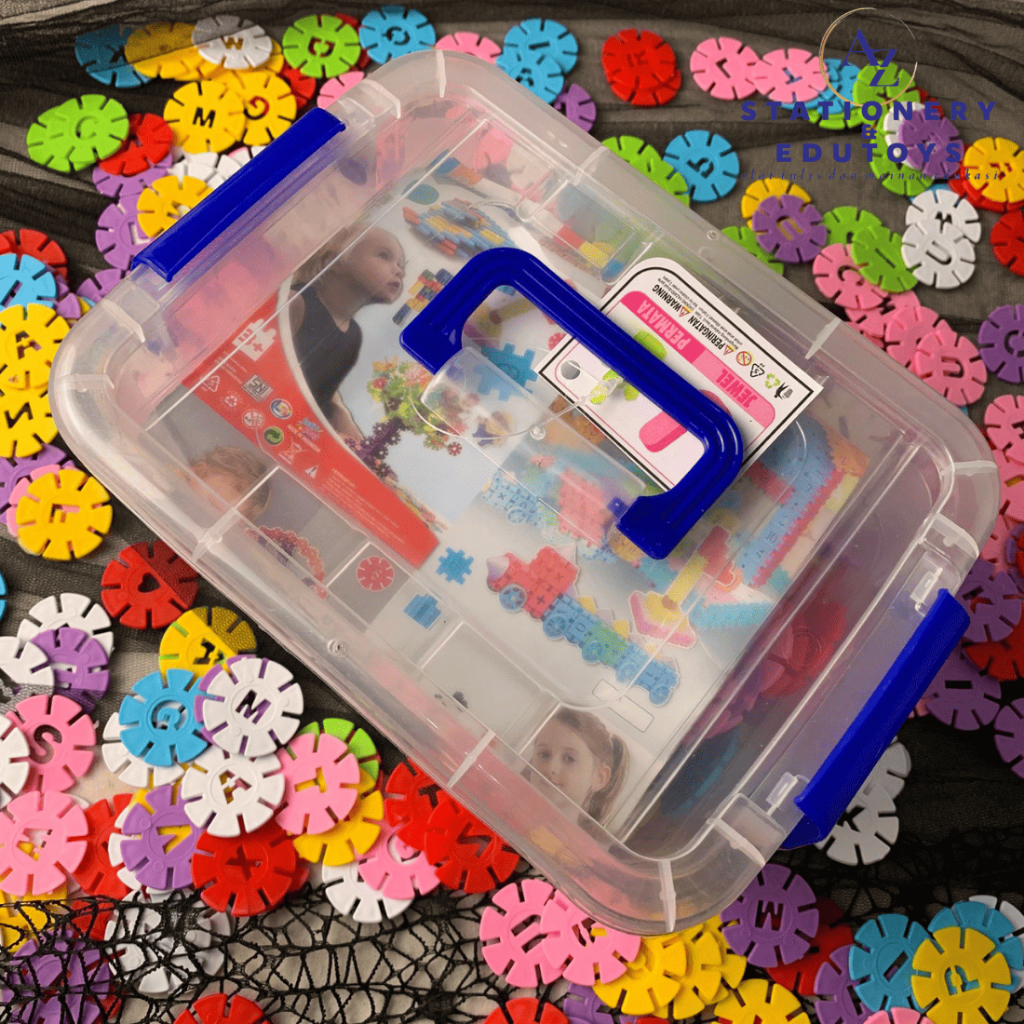 Puzzle Salju Box Mainan Edukasi Anak Bombik Bunga Kepingan Kreatif Building Block