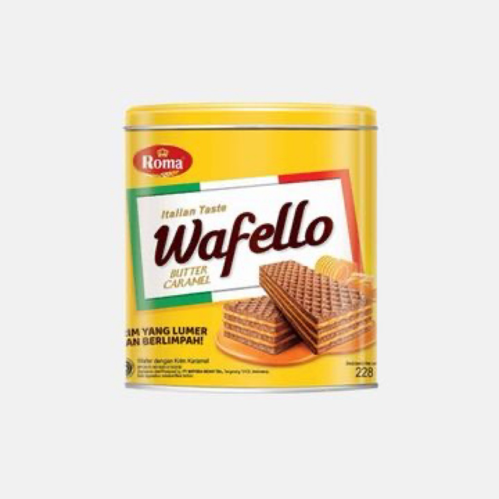 roma wafer wafello butter caramel
