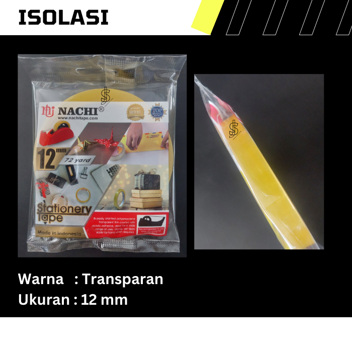 Solatip  / Isolasi Bening Nachi 12 mm