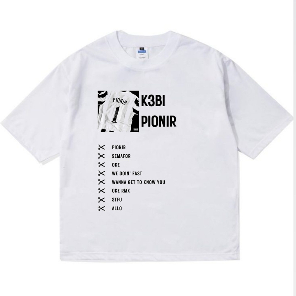 T-Shirt K3bi Spesial Album Pionir Merchandise Unofficil - Kaos K3bi Pionir