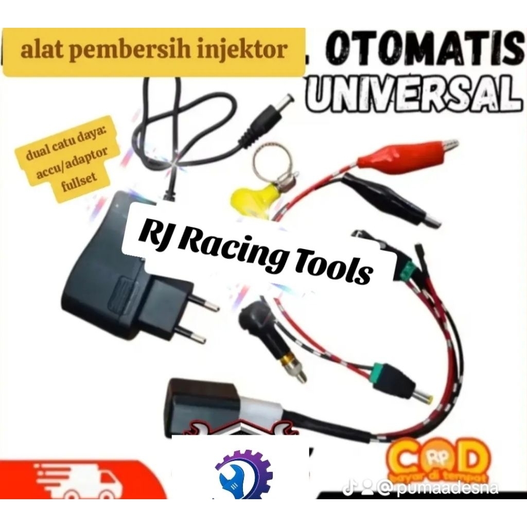 alat pembersih injektor motor mobil otomatis bisa pakai daya aki / listrik