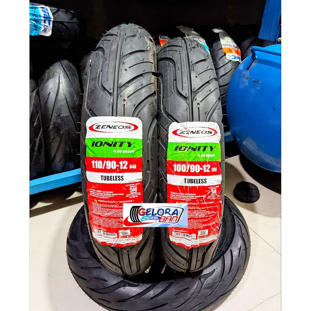 Ban Scoopy Zeneos Ionity 100/90-12 Ban 110/90-12 Tubeless ban Zeneos ring 12 ban montor Scoopy freeg