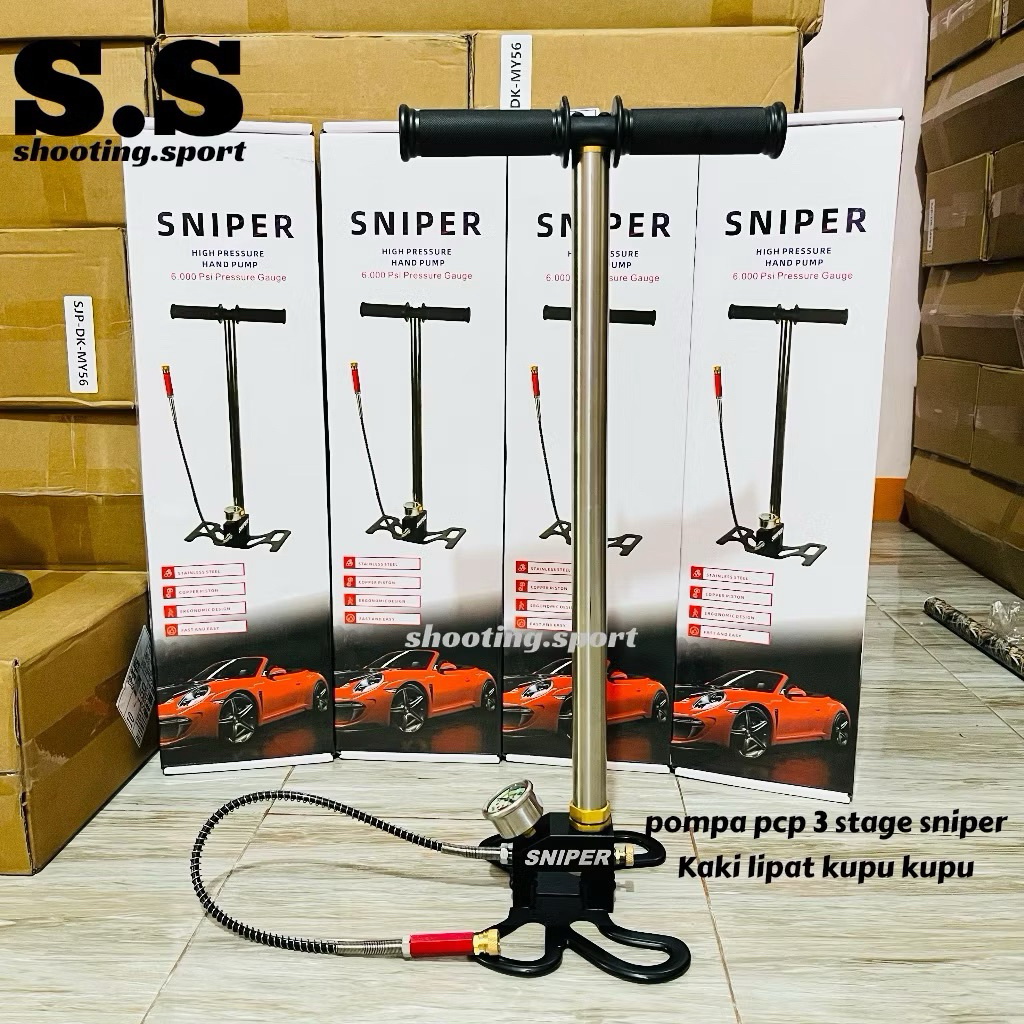 Pompa Pcp 6000 psi SNIPER kaki lipat butterfly kupu kupu import, Pompa Pcp Besar 6000psi, ,Pompa Lip