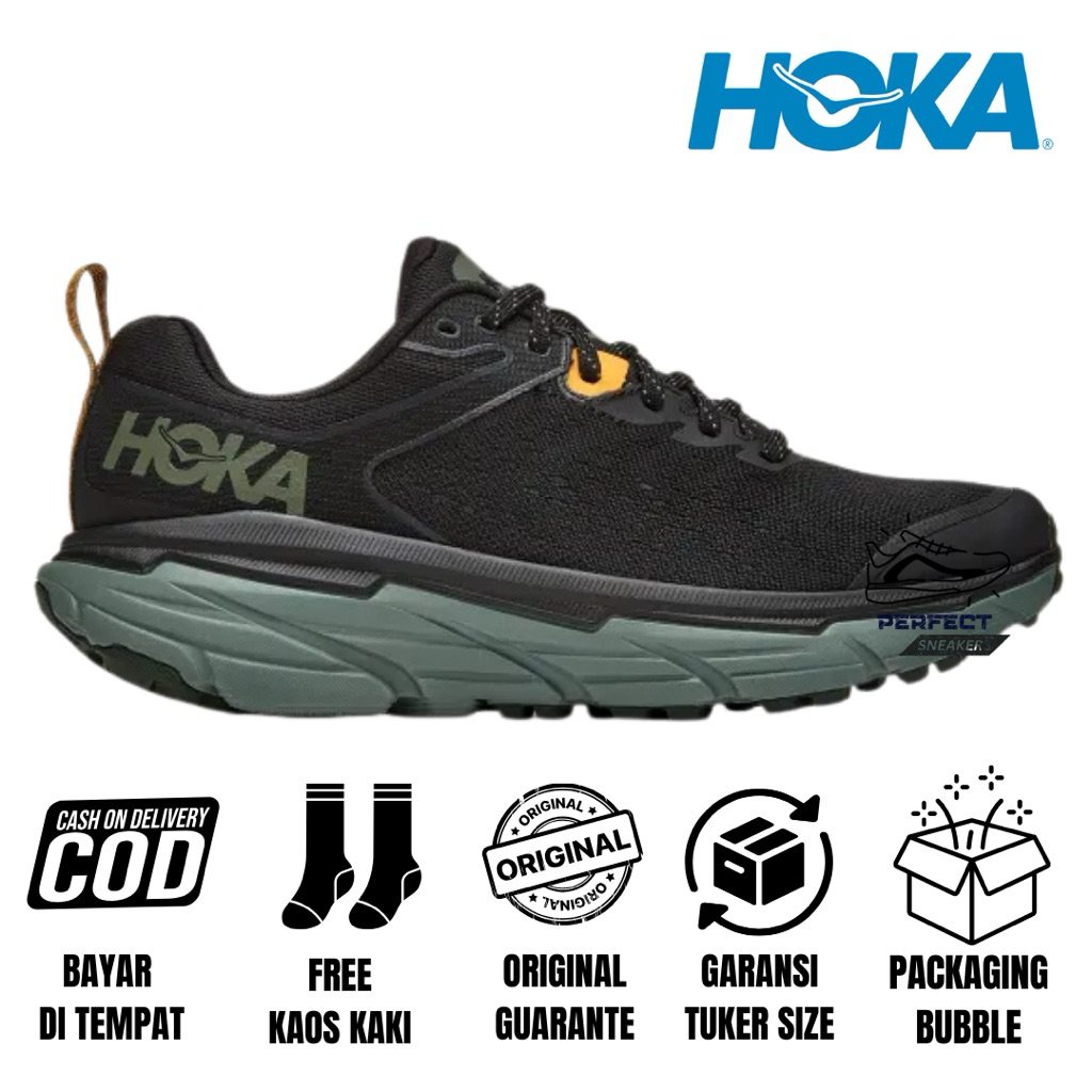 SEPATU TRAIL RUN HOKA CHALLENGER ATR 6 BLACK THYME