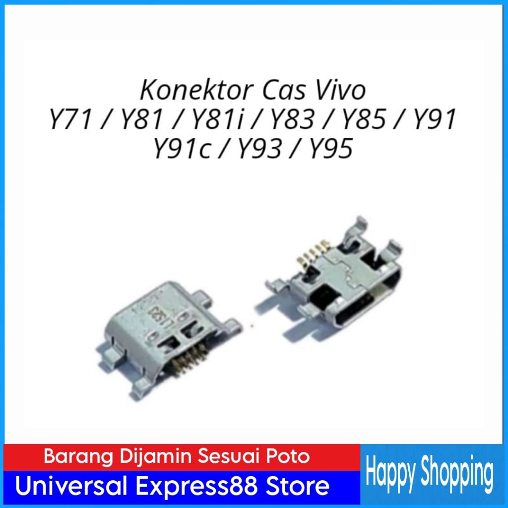 Konektor Cas Vivo Y71 / Y81 / Y81i / Y85 / Y91 / Y93 / Y95