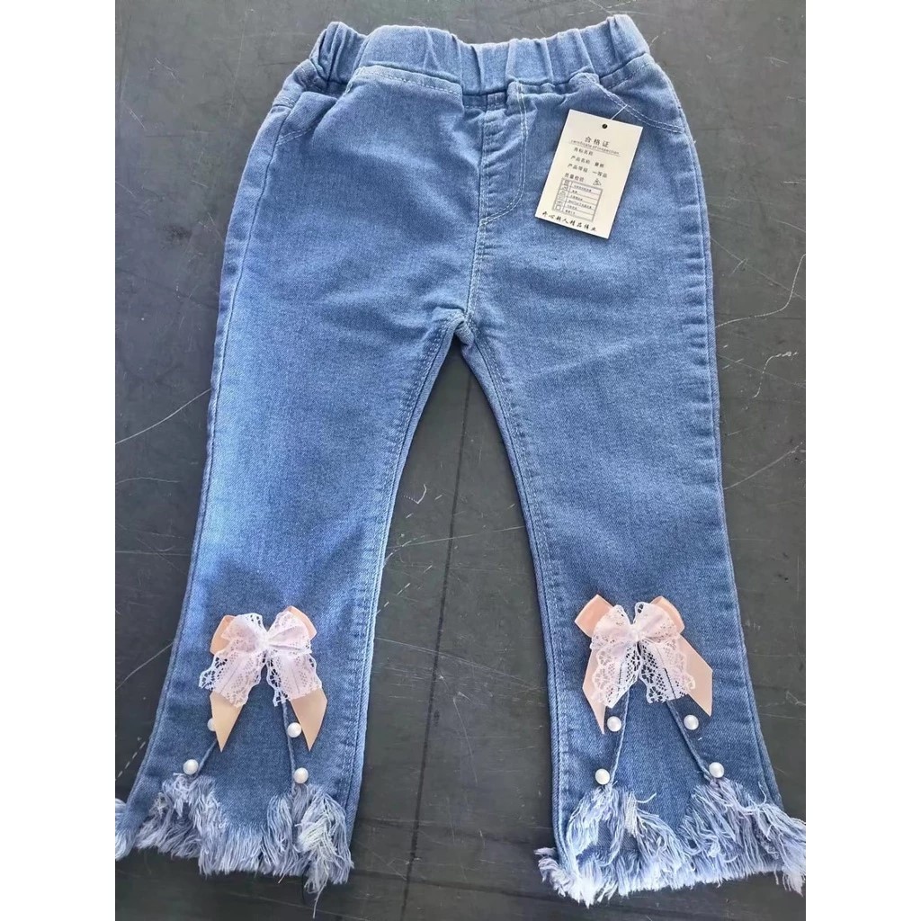 CELANA LEVIS PANJANG IMPORT ANAK PEREMPUAN/ JEANS IMPORT ANAK CEWEK MODEL RAWIS MUTIARA