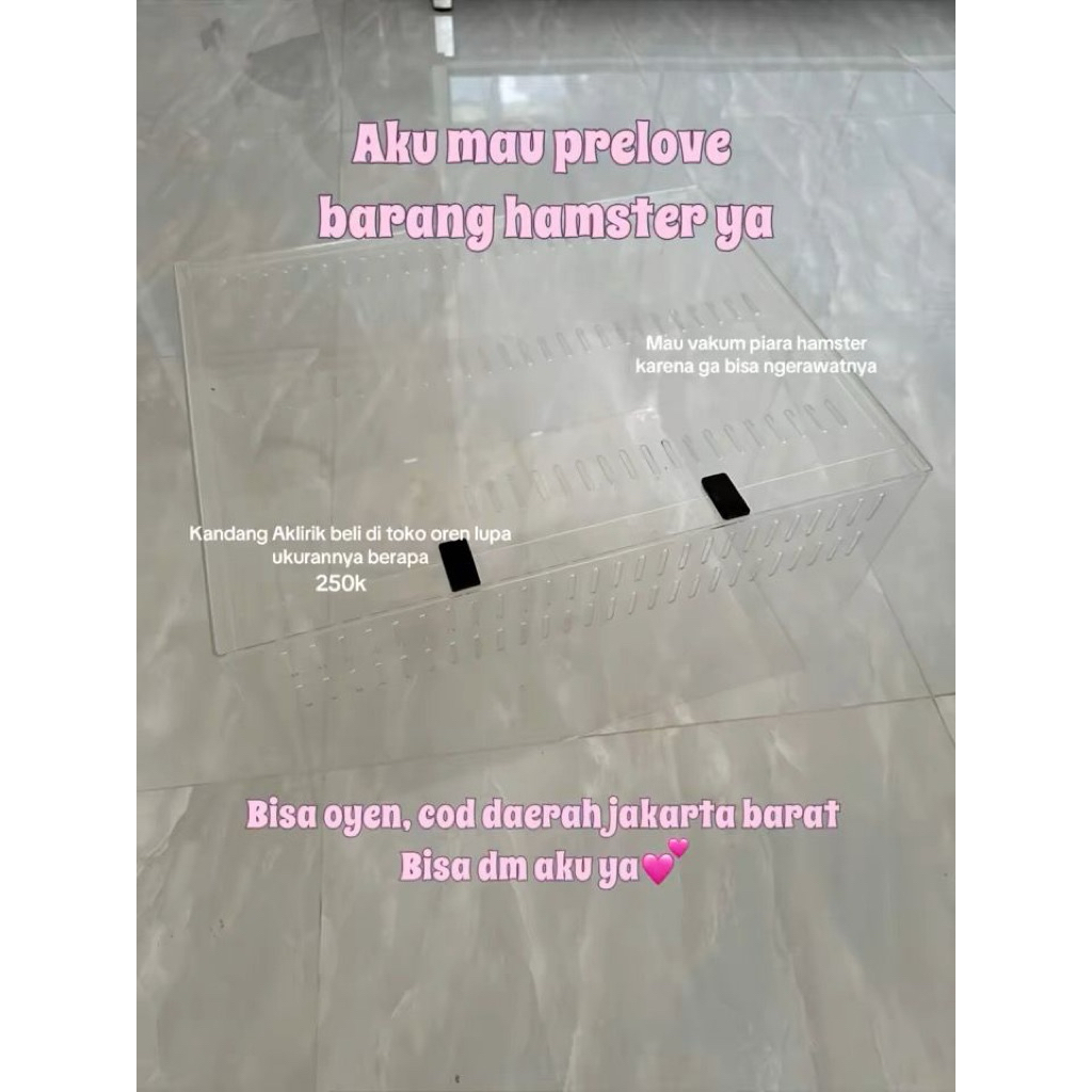 Preloved Barang Hamster