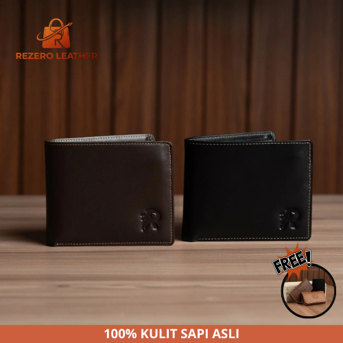 Dompet Lipat Pria Bahan Kulit sapi asli 100% Original reven Dompet Lipat Pria Xavier Wallet