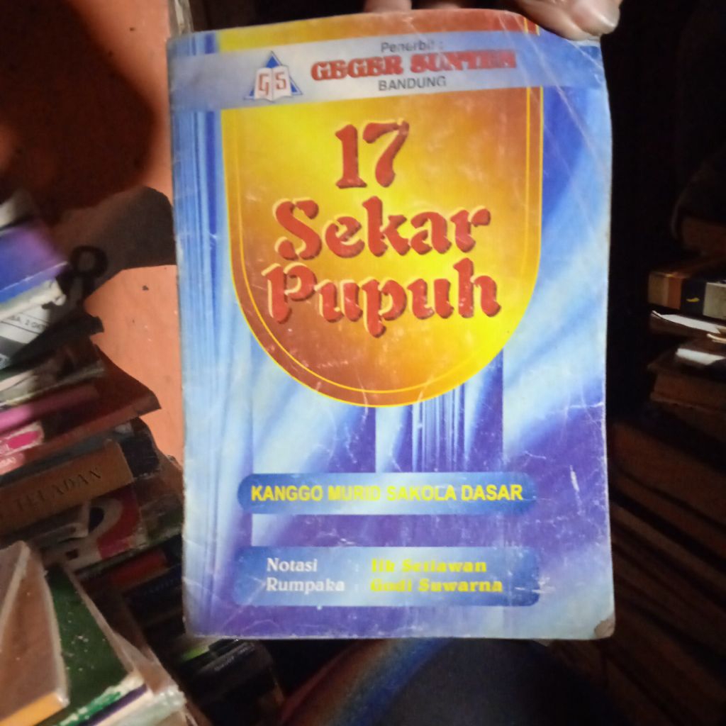 buku 17 Sekar Pupuh, Kanggo murid SD, buku original jadul