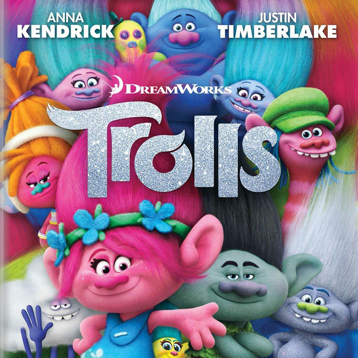 kaset DVD film anak animasi Trolls (2016)