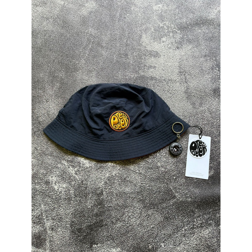 bucket hat pretty green dark navy oren