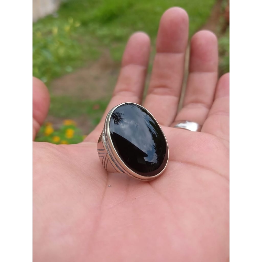 Batu akik yaman wulung Asli original ( Real pict)