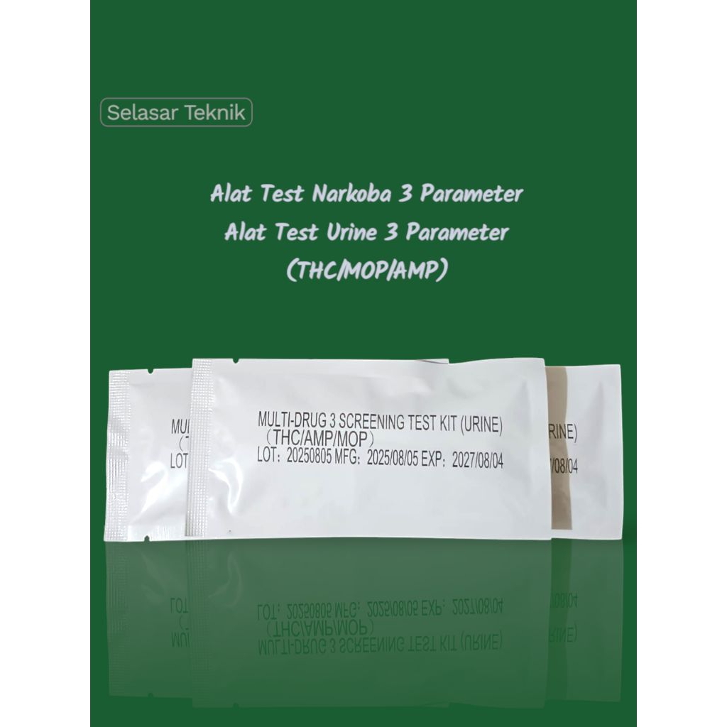 Alat Test Narkoba 3 Parameter - Alat Test Urine 3 Parameter - 1 pcs